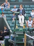 Umpire Lucy is living the dream