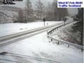 There was snow on the road at the Braemore Junction on the A835. Picture: Traffic Scotland.