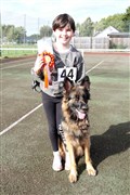SMART PAIR: Junior winner Eilidh Caie with ‘Feisty.