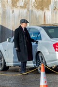 Cillian Murphy (Peaky Blinders' Thomas Shelby) leaves after filming a scene...Picture: Daniel Forsyth..