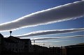 Strato and alto lenticular clouds over Bexley Terrace, Wick, by Robbie Shand.