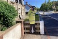 Carrbridge’s cardboard cop is back on duty
