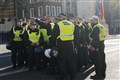 Three arrested after ‘racially aggravated’ confrontation with protesters