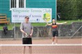 Chris Donald and Eileen Stuart on court.