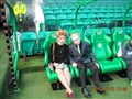 With his sister in Neil Lennon's seat