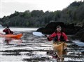 Sea kayaking on Moray Firth