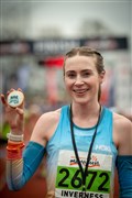 Women's Half Marathon ..winner. Mhairi Maclennan...Picture: Callum Mackay..
