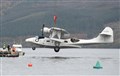 Sea plane lifted out of water at Temple Pier Loch Ness...Picture: Gary Anthony..
