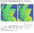 Inverness gorse fire being fought