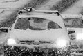 Ice and remains of snow on Badenoch and Strathspey roads