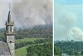 Firefighters from the Highlands and Moray fighting wildfire near Daviot and the A9