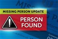 Missing Grantown man traced