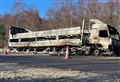 Gutted: what's left of last night's truck fire on the A9 at Aviemore