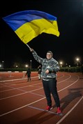 Boy with flag. Picture: Callum Mackay..