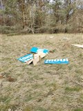 These Conservatives signs were removed from a site near Nairn.