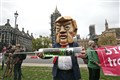 Activists condemn ‘toxic’ Trump in protest against trade deal with US