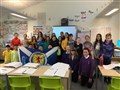 Flying the flag proudly after Scotland made the delayed UEFA European Championship 2020 are the senior P7 class.