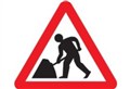 Roadworks starting on the dual carriageway on A9 by Tomatin
