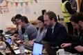 The Highland News and Media team in the media room. Picture: Callum Mackay..