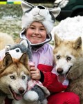 Rhianna Thomson (8) with two of the family members