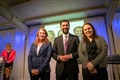 Ash Regan, Humza Yousaf and Kate Forbes. Picture: Callum Mackay..