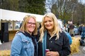 Sarah Macdonald and Debbie Noble getting into the spirit of the party.