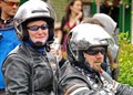 Two of the weekend's bikers