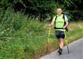 Strath hosts man making 900-mile trek in memory of friend