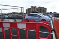 Ongoing work at Raigmore Hospital car park. Picture: James Mackenzie