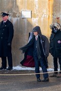 Cillian Murphy rehearses a scene on Monday afternoon alongside director Anthony Byrne (right).Picture: Daniel Forsyth