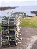 Creels at Staxigoe harbour by Anne Campbell of Wick.