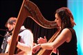 Ingrid Henderson of Glenfinnan Ceilidh Band performs on stage at Eden Court Theatre on the openng night of live music, The Royal National Mòd 2021