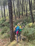 Scenes from day one of the intrepid group's stunning Himalayan adventure. Pictures: Highland Hospice.