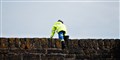 Coastguard personnel were seen searching around Keiss harbour. Picture: DGS