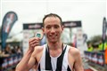 Mens Half Marathon ..winner. John Bell. ..Picture: Callum Mackay..