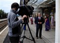 The BBC's Craig Anderson records a piece to camera