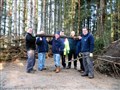 Highland Wildlife Park volunteers construct reindeer chute