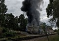 Firefighters tackling big blaze near to Boat of Garten's steam railway station