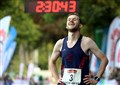 Shaun Cumming came 3rd in the 2023 Loch Ness Marathon. Picture: James Mackenzie.