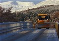 Snow back in force on Badenoch and Strathspey roads