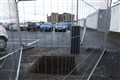 Ongoing work at Raigmore Hospital car park. Picture: James Mackenzie