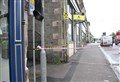 Masonry falls to the ground on Grantown’s High Street