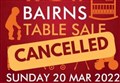 Weekend bairns table fundraiser in Boat of Garten is cancelled