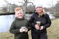 UP FOR THE CUP(S): Brilliant young fisherman Brogan MacLean is already amongst the best in the Badenoch Angling Association, taking the Junior title this year. Pictured with him is Ladies’ best Jude Houghton.