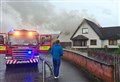 PICTURES: Firefighters tackle Aviemore house fire believed to have been caused by lightning strike