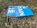 These Conservatives signs were removed from a site near Nairn.