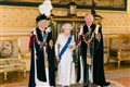 Queen pictured with Charles and Camilla on Garter Day