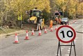 Work under way on installing level crossing barrier in Aviemore