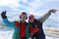 It's a thumbs up from these two visitors to Cairngorm Mountain (Pictures: Daviid Macleod)