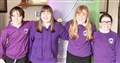 Aviemore primary soloists Joshua Huxtable, Danika Armitt, Rebecca Dargie and Zoe Atkinson wait to perform.